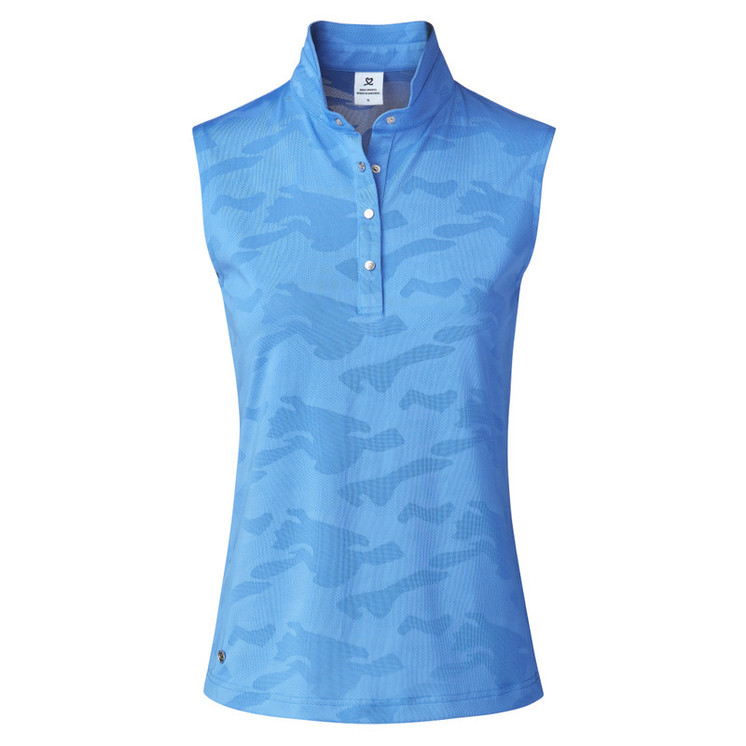 Daily Sports Jess Sleeveless Polo Women's Golf Shirt - Pacific Blue