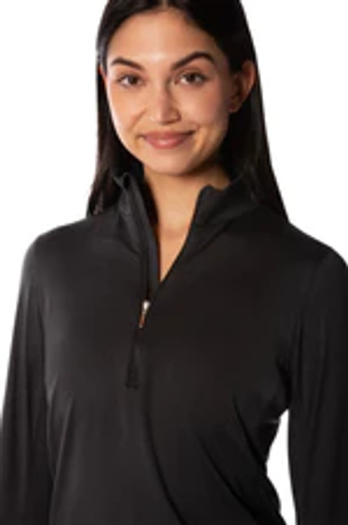 Golftini Fabulous Mock Women's Pullover - Black