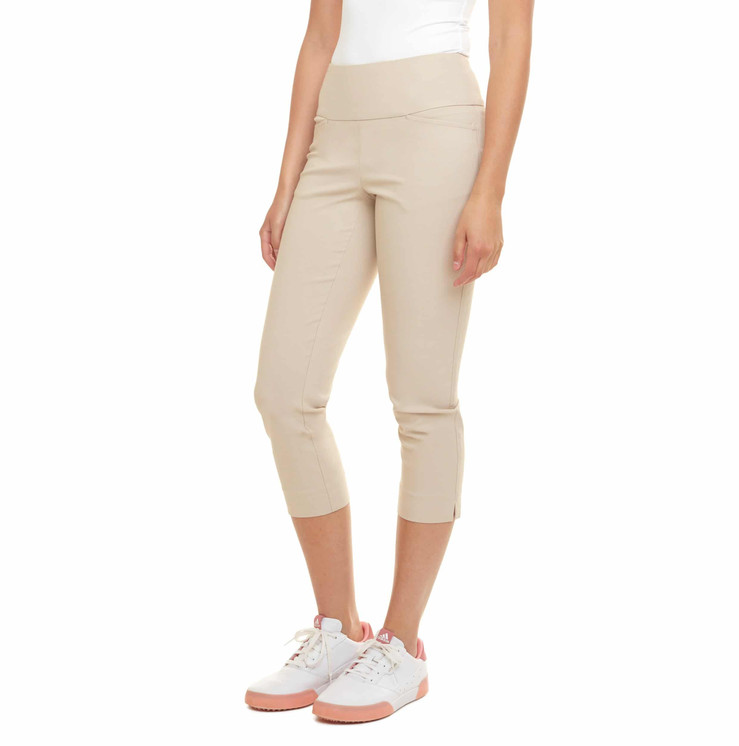 Swing Control Master Core Cropped Women's Golf Pants - Stone