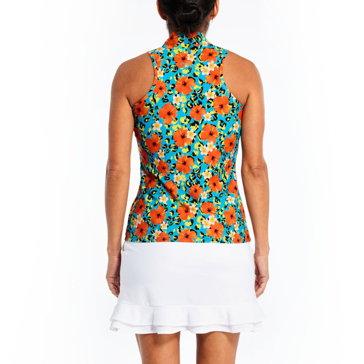 TZU TZU Bella Tropicana Women's Golf Top - Tropicana