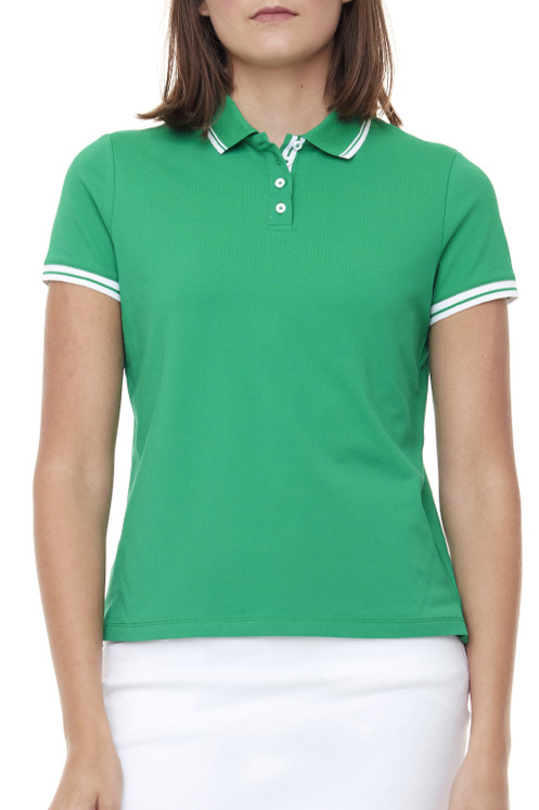 Swing Control Pique Short-sleeve Women's Polo Shirt - Jelly Bean Green