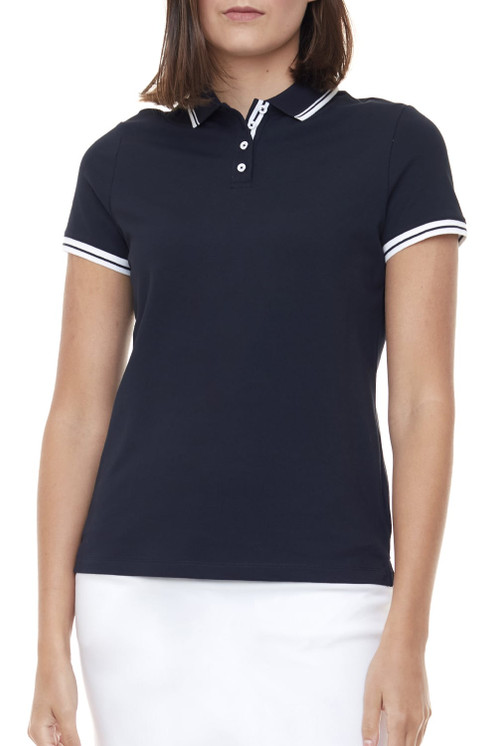 Swing Control Pique Short-sleeve Women's Polo Shirt - Navy