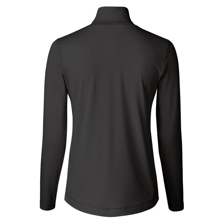 Daily Sports Agnes Long Sleeve Roll Neck Turtle Neck Polo Top - Black