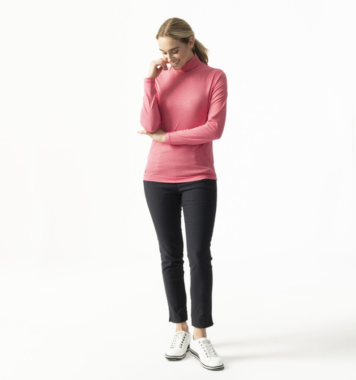 Daily Sports Agnes Berry Long Sleeve Roll Neck Turtle Neck Top - Red