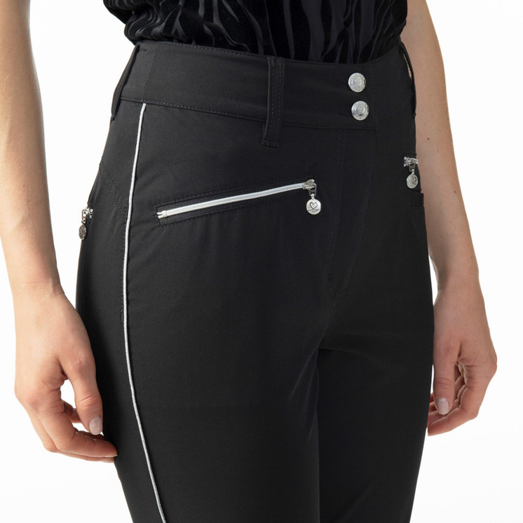 Daily Sports Glam High Water Ankle Pants - Black 