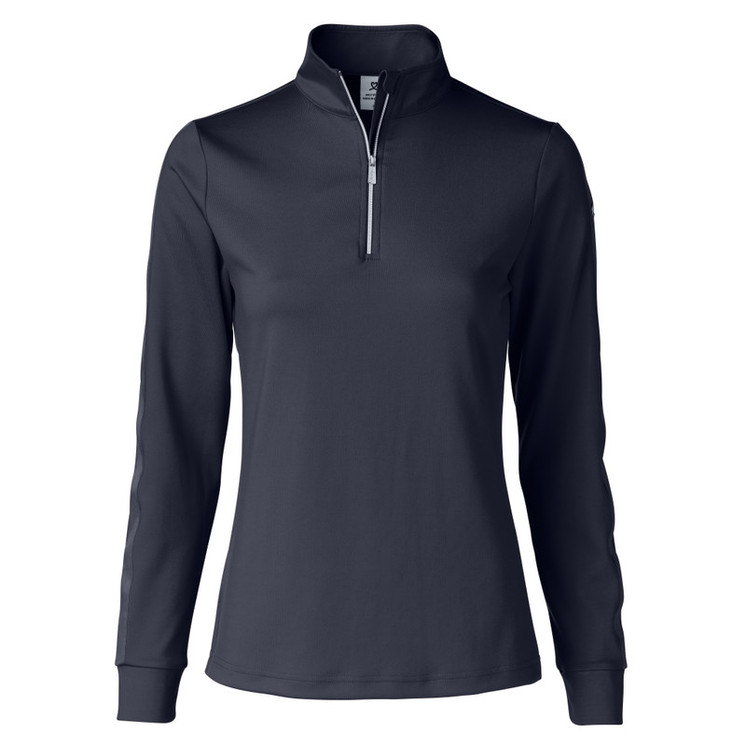 Daily Sports Anna Long Sleeve Half Neck Top - Navy