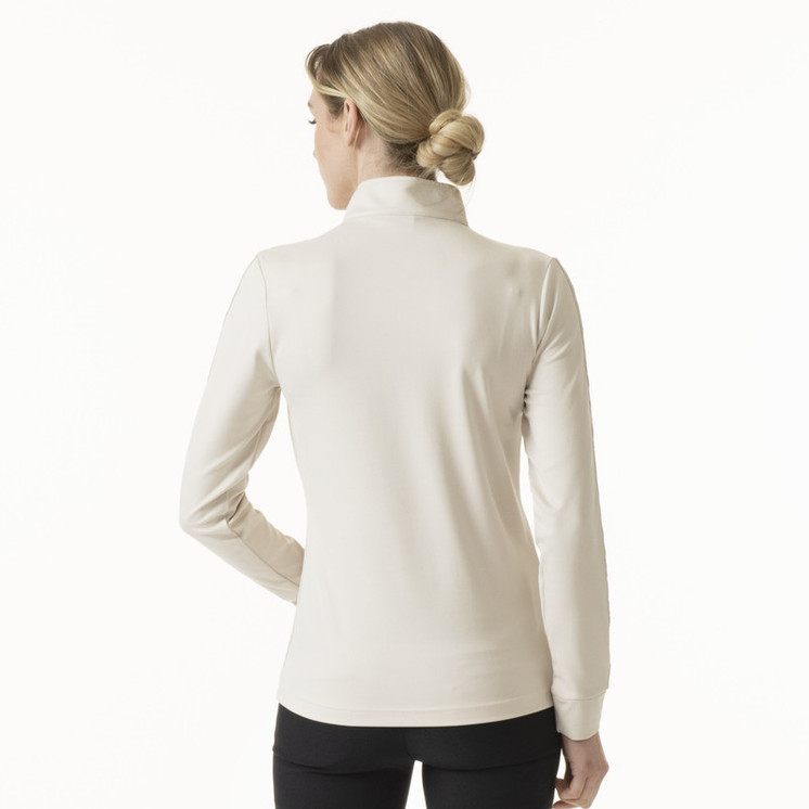 Daily Sports Anna Long Sleeve Half Neck Top - Raw Beige