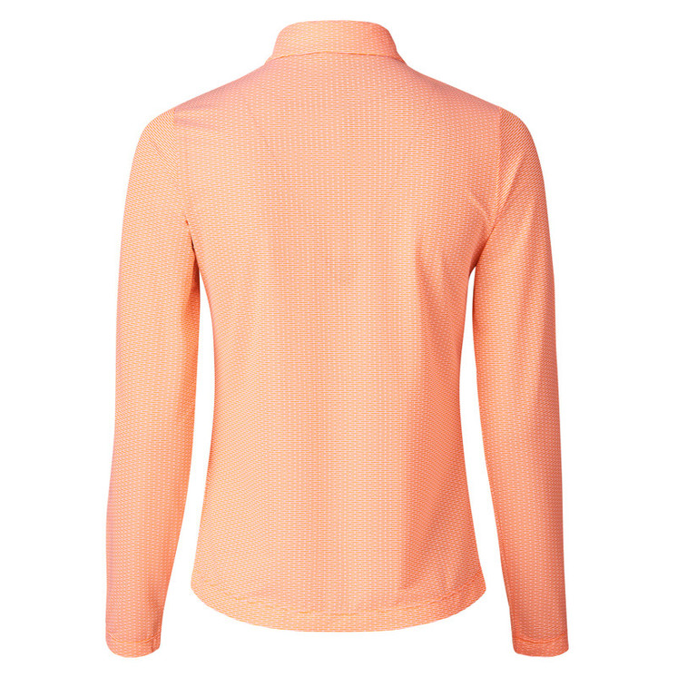 Daily Sports Carmela Long Sleeve Polo Shirt - Candied Orange