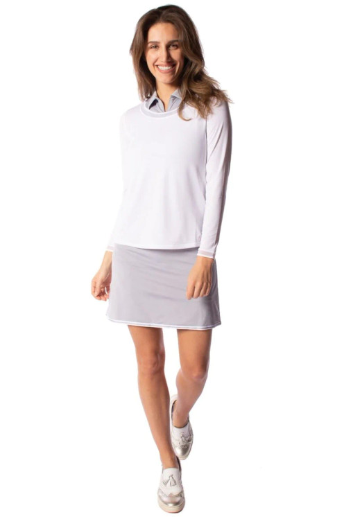 Golftini Silver Lining Golf Skirt - Pull-On A-Line Stretch