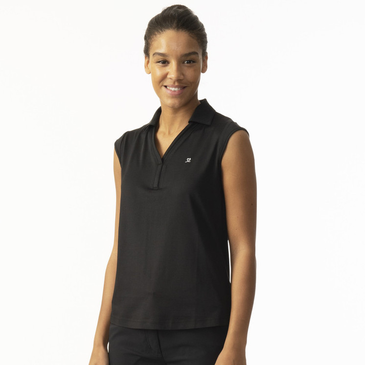 Daily Sports Anzio Sleeveless Woman's Polo Shirt - Black 