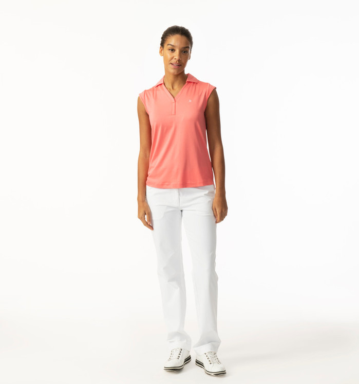 Daily Sports Anzio Sleeveless Woman's Polo Shirt - Coral