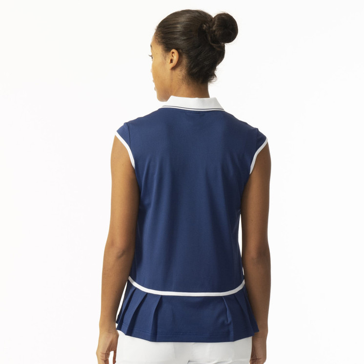 Daily Sports Helena Spectrum Sleeveless Woman's Polo Shirt - Navy 