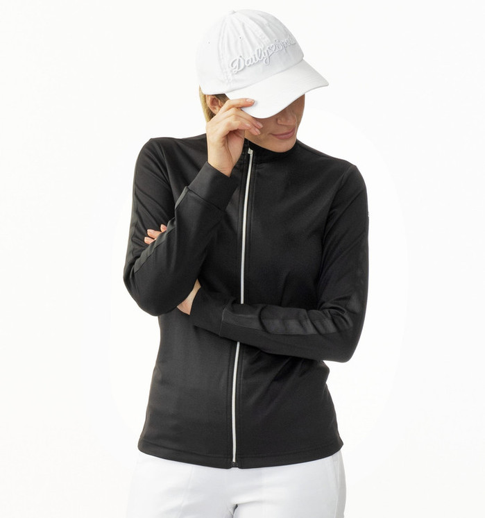 Daily Sports Anna  Full Zip Top - Black