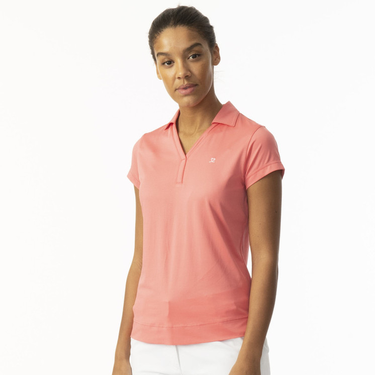 Daily Sports Anzio Short Sleeve Woman's Polo Shirt - Coral 