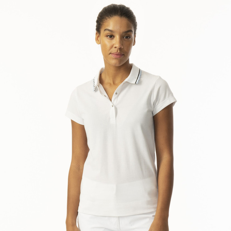 Daily Sports Candy Short Sleeve Woman's Polo Shirt - White 