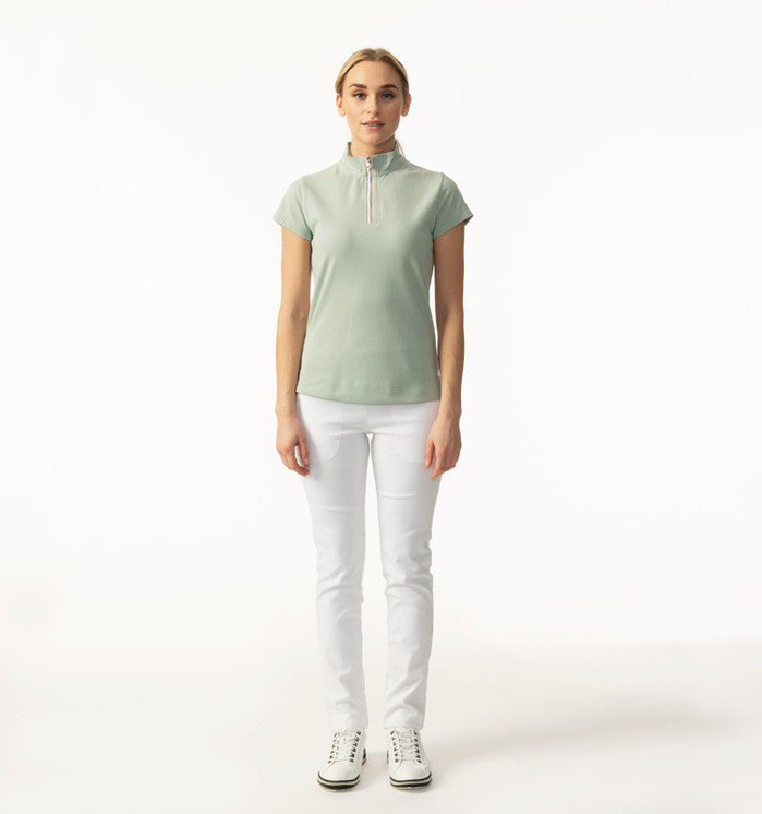 Daily Sports Kim Foam Short Sleeve Woman's Polo Shirt - Green