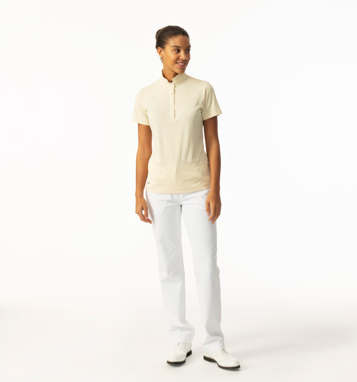 Daily Sports Nance Macaron Short Sleeve Woman's Polo Shirt - Yellow