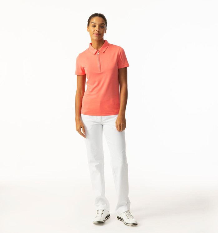 Daily Sports Peoria Short Sleeve Woman's Polo Shirt - Coral