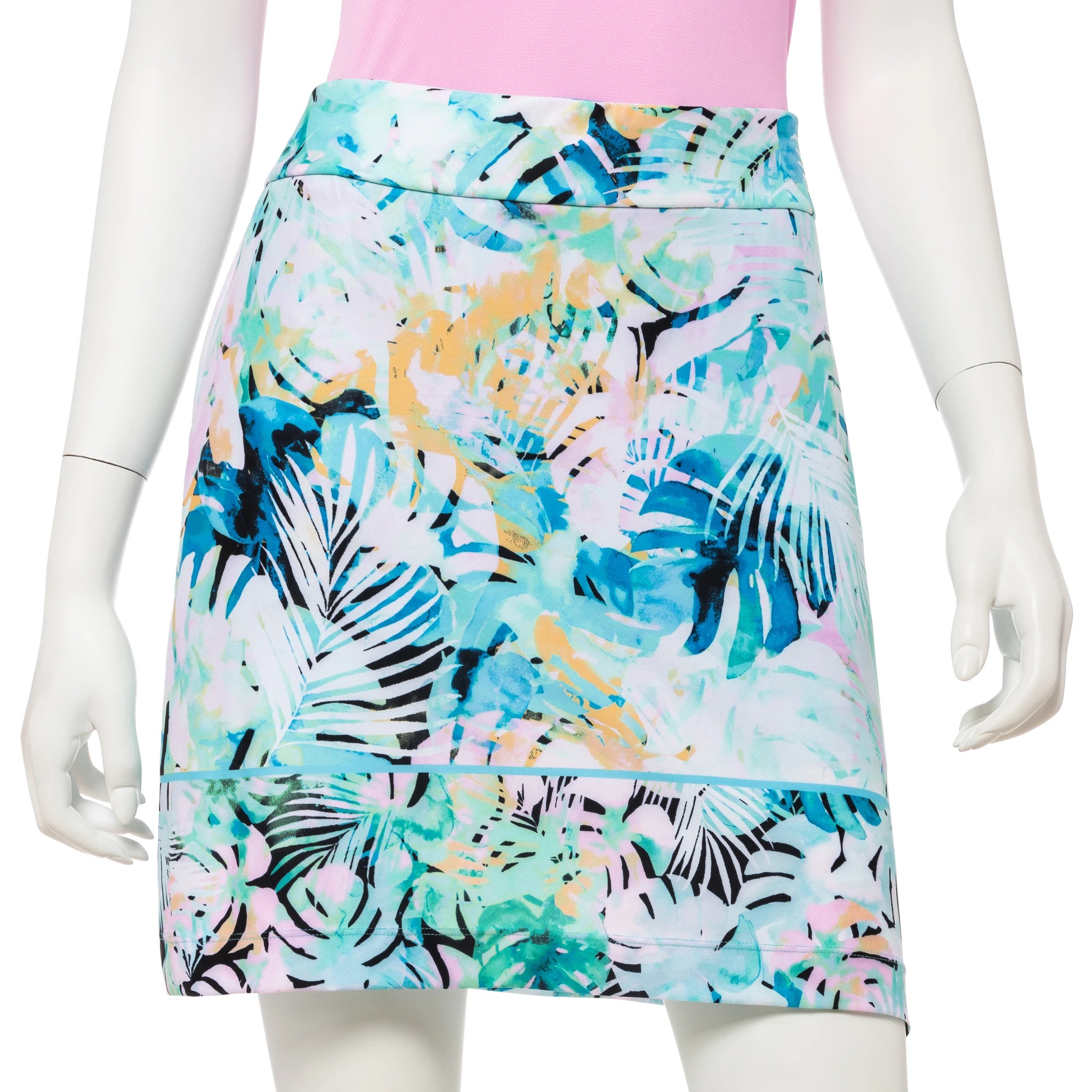 Womens Bamboo fabric Golf Skort in Turquoise Blue