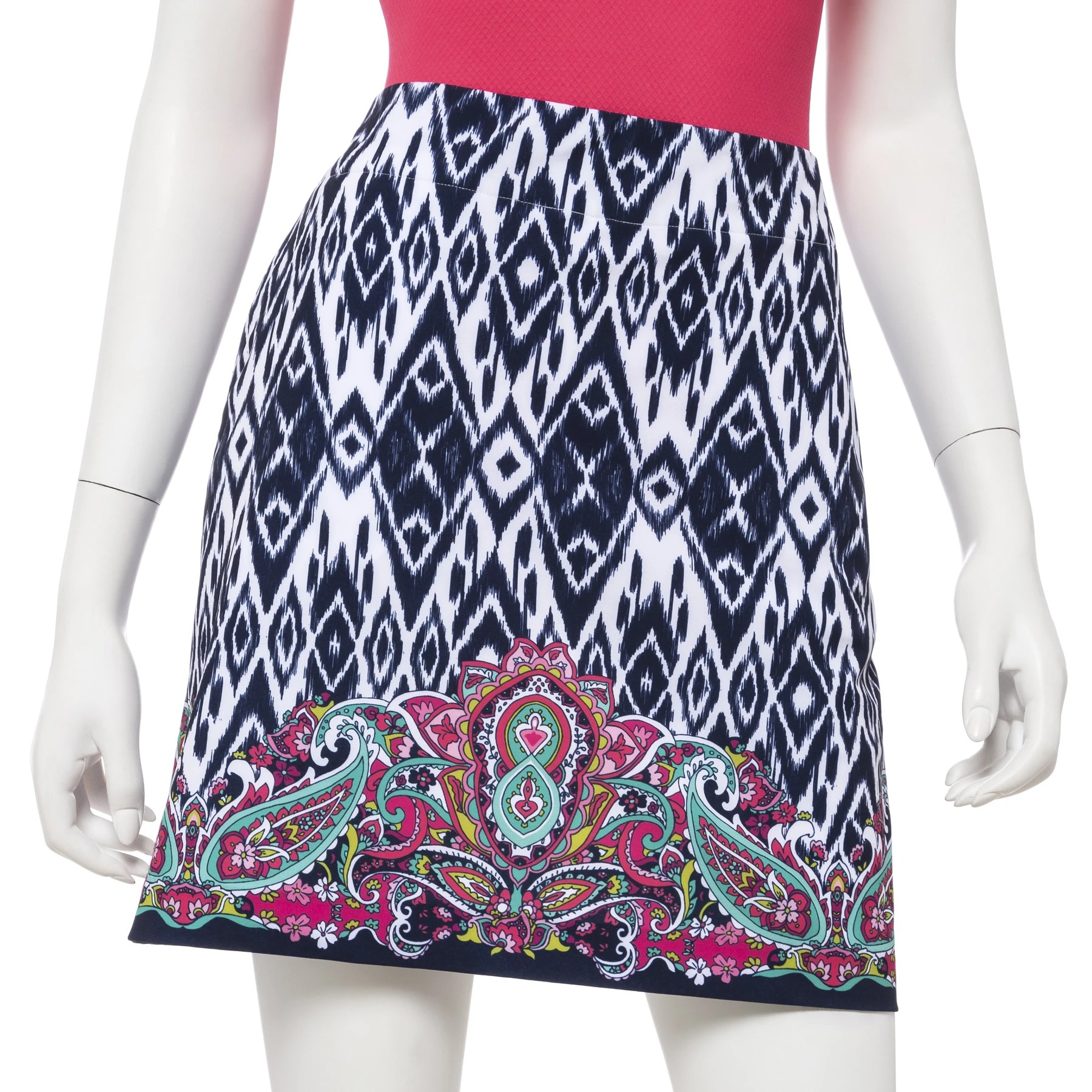 EP Pro NY 19 Inch Tech Stretch Ikat Border Women's Golf Skirt