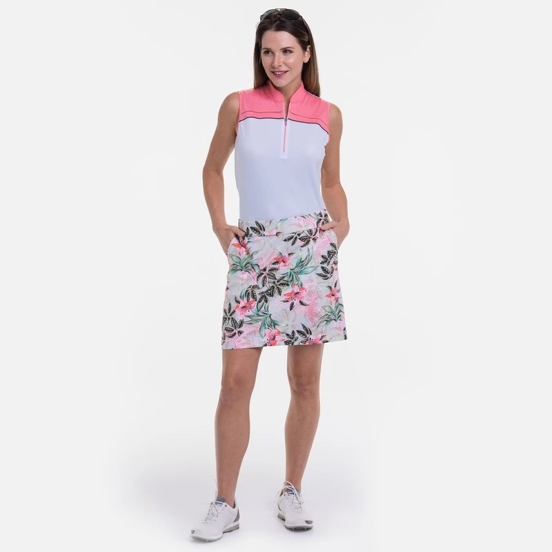 EP Pro NY 19 Inch Botanical Tropical Print Women's Golf Skirt