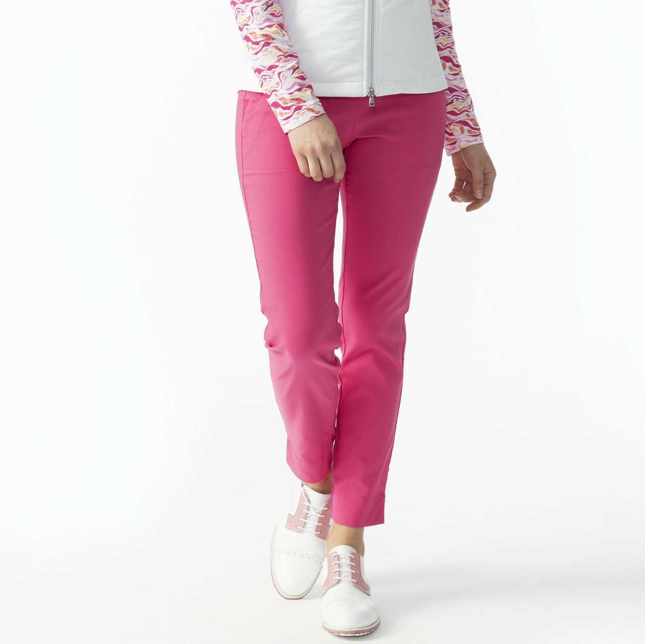 Estelle & Finn Pull on Ankle Pants | Women's Pink Ankle Pants – Planters  Exchange