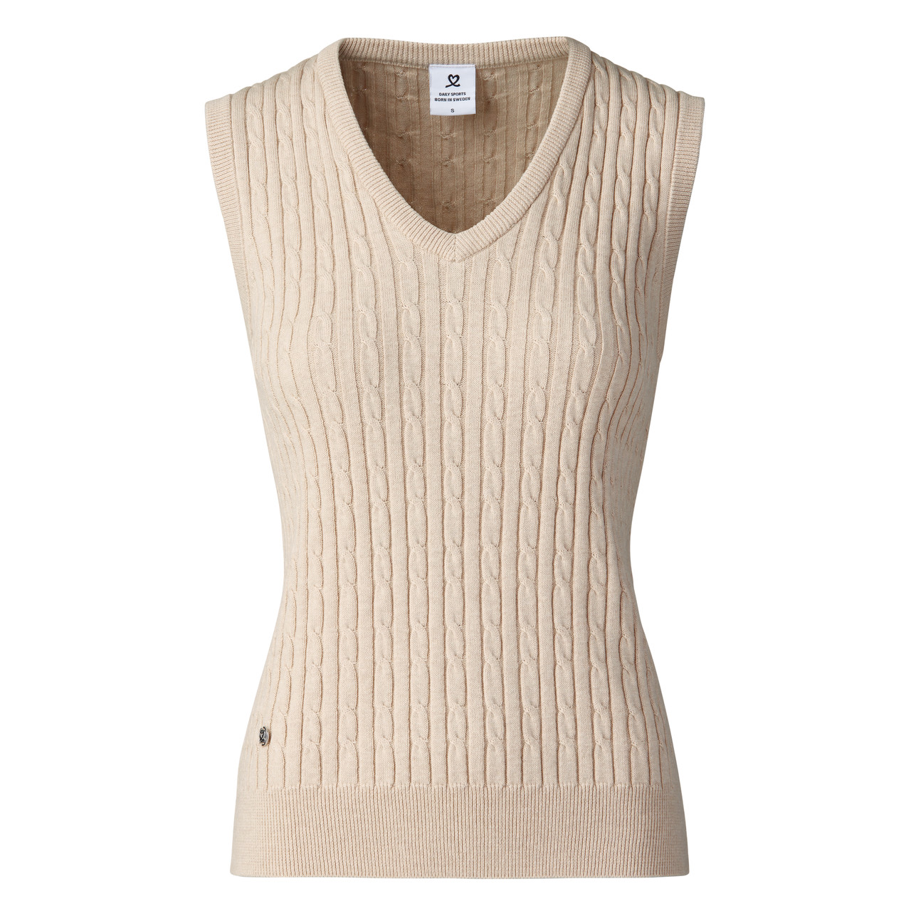 Women's Sweater Vests,Women'S V Neck Sweater Vest Beige Solid