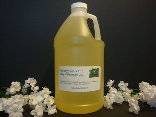 Eucalyptus Mint Body & Massage Oil 64oz/Half Gallon Jug