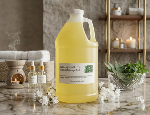 Eucalyptus Mint Body & Massage Oil 64oz/Half Gallon Jug