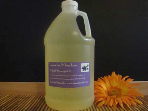 Lavender & Tea Tree Body & Massage Oil 64oz/Half Gallon Jug