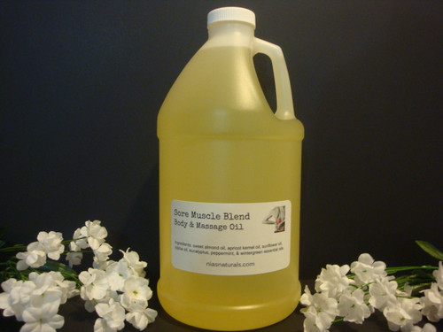 Sore Muscle Blend Body & Massage Oil 64oz/Half Gallon Jug