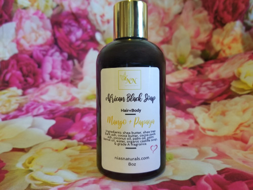 African Liquid Black Soap 8oz Assorted Scents You Pick! 