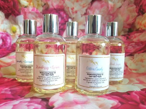 Hair/Skin/Body/Bath Oils  4oz (Assorted Scents) U-PICK