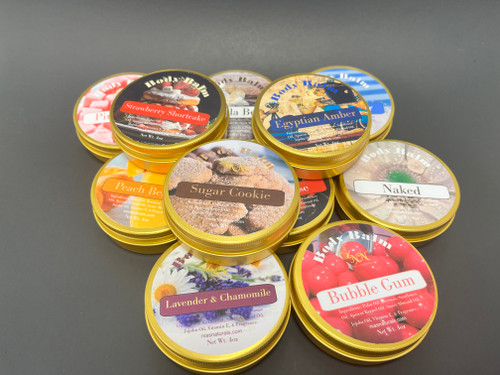 Ultra Moisturizing Body Balm Vegetable Based 4oz Tin Assorted Scents