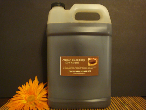  RAW LIQUID AFRICAN BLACK SOAP  (1 GALLON) U-PICK! 