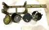 230716-05:  Original WW2 dated Basket Drum and Carrier Set  (Yugo Repainted)  (SHIPS FREE in Lower 48)