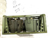 230909-01:  Original WW2 dated Basket Drum and Carrier Set  (Yugo Repainted)  (SHIPS FREE in Lower 48)