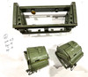 230909-06:  Original WW2 dated Basket Drum and Carrier Set  (Yugo Repainted)  (SHIPS FREE in Lower 48)