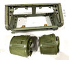 230909-08:  Original WW2 dated Basket Drum and Carrier Set  (Yugo Repainted)  (SHIPS FREE in Lower 48)