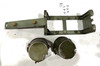 230909-09:  Original WW2 dated Basket Drum and Carrier Set  (Yugo Repainted)  (SHIPS FREE in Lower 48)