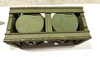 230909-14:  Original WW2 dated Basket Drum and Carrier Set  (Yugo Repainted)  (SHIPS FREE in Lower 48)