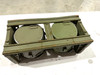 230909-16:  Original WW2 dated Basket Drum and Carrier Set  (Yugo Repainted)  (SHIPS FREE in Lower 48)