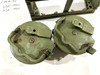 230909-19:  Original WW2 dated Basket Drum and Carrier Set  (Yugo Repainted)  (SHIPS FREE in Lower 48)