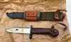 Romanian AK-47 Bayonet,  Frog, Scabbard With Rubber Insulator - Very Good