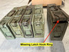 Lot 1: Five Maxim Ammo Cans, Yugo Repainted (FAIR Condition)
