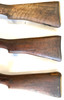Lot: No.1 Mk.3 Butt Stock x6, Two No. 1 Brass Butt Plates, Original Marking Disc (LOW GRADE - FAIR)