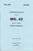 MG 42 Operator's Manual - WW2 Military Issue