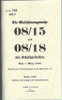 MG 08/15 - 08/18 Operator's Manual - Between Wars Military Issue