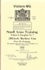 British Vickers MG Training Manual - WW2 Military Issue