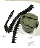Lot 260918-07:  Original MG34/MG42 Basket Drum with Oddly Placed Marking, Belt, and Tab Set
